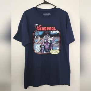 Lady Deadpool Show Loot Crate Club Merc Exclusive T-Shirt Large Blue Tee New